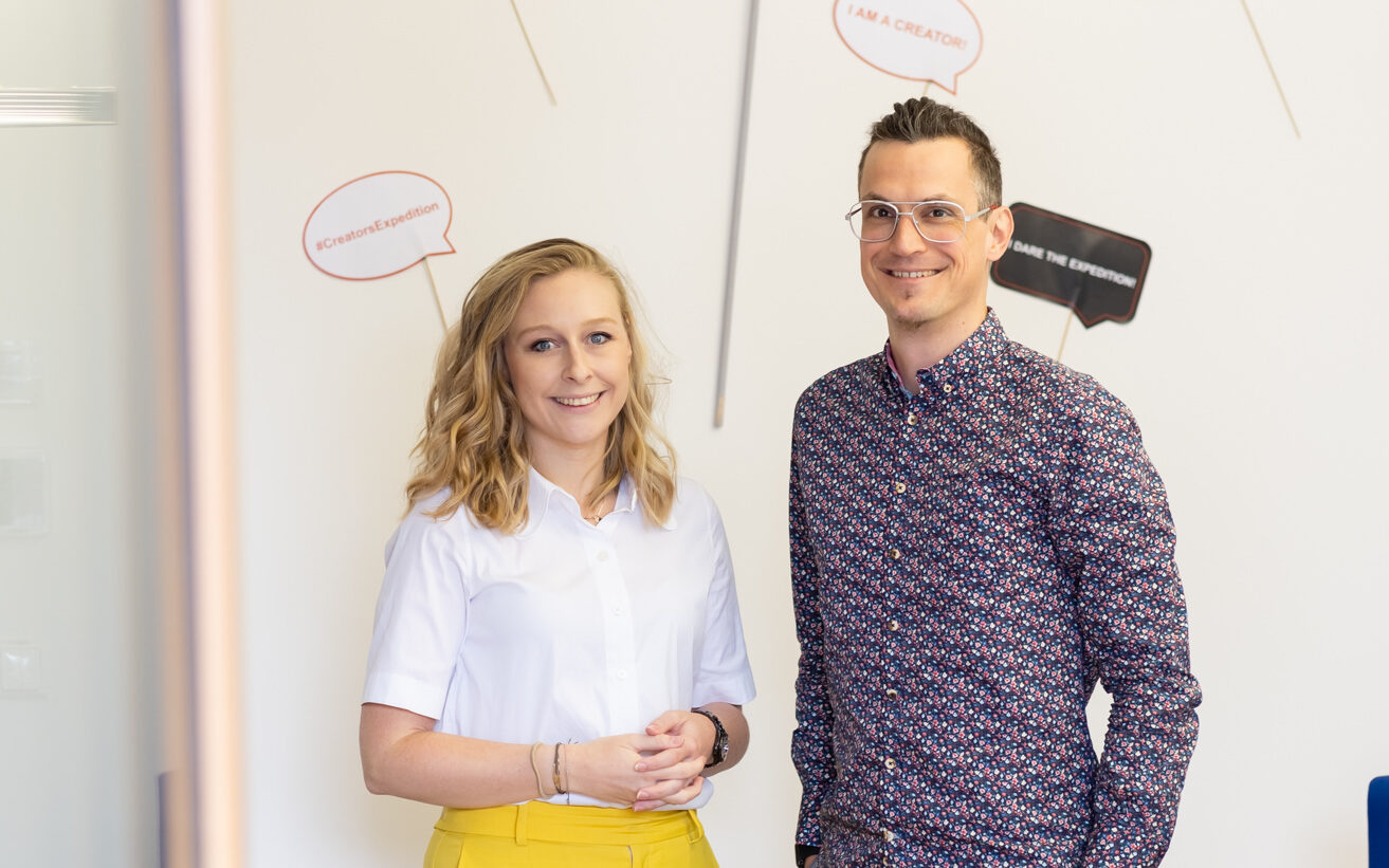 Leiten die AVL-Initiative für Start-ups in Graz: Viktoria Ilger und Sebastian Jagsch (Credit: AVL)